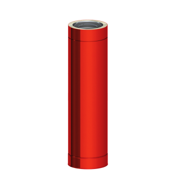 DW NewLine RAL Farbe Längenelement 1000mm Ø180 0,5mm Materialstärke, 25mm Isolierung bunt