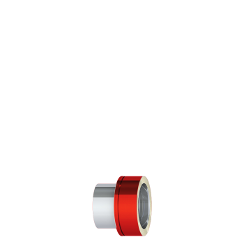 DW NewLine RAL Farbe Abgaskupplung EW-DW Ø130 0,5mm Materialstärke, 25mm Isolierung bunt